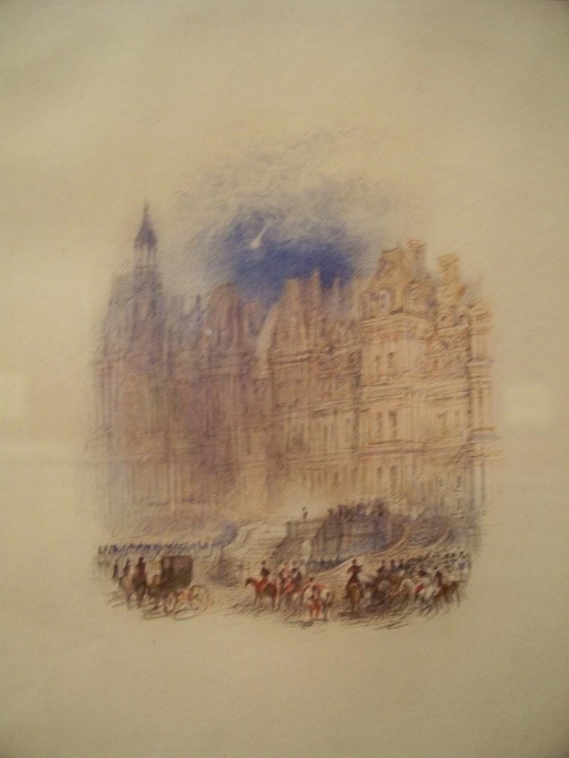 Fontainebleau La partenza di Napoleone, 1833 - Indianapolis Museum of Art